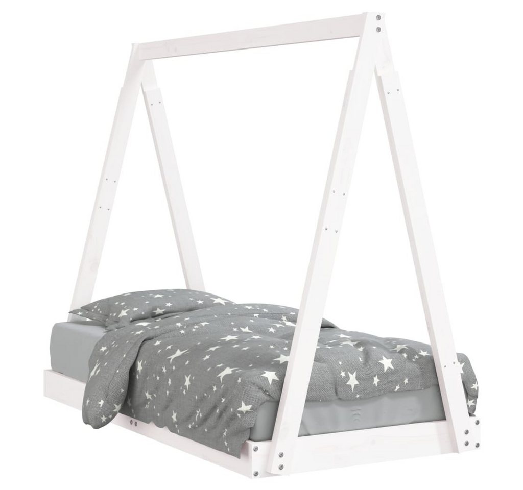 furnicato Kinderbett Weiß 70x140 cm Massivholz Kiefer (1-tlg) von furnicato