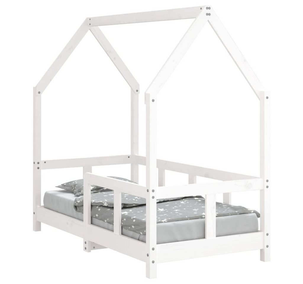 furnicato Kinderbett Weiß 70x140 cm Massivholz Kiefer (1-tlg) von furnicato