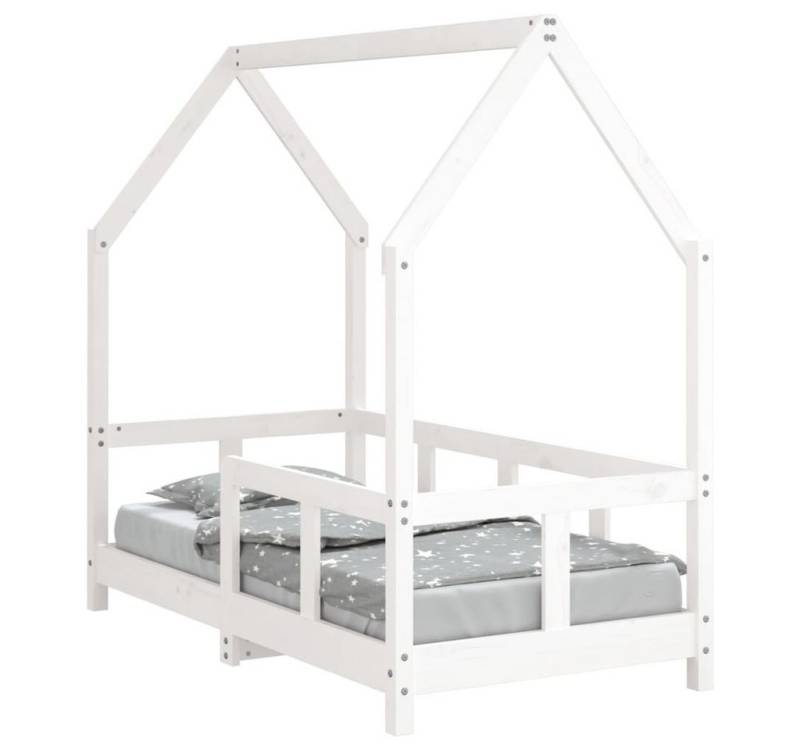 furnicato Kinderbett Weiß 70x140 cm Massivholz Kiefer (1-tlg) von furnicato