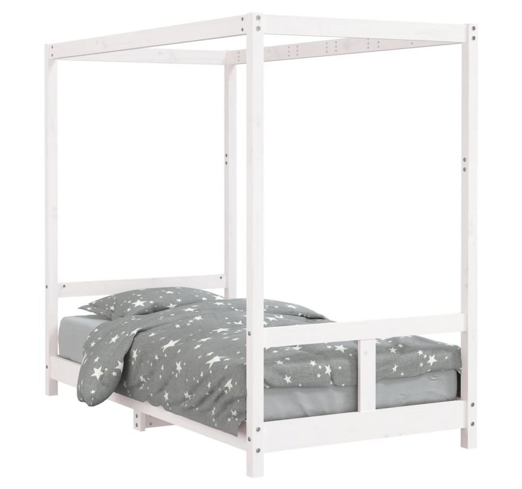 furnicato Kinderbett Weiß 80x160 cm Massivholz Kiefer (1-tlg) von furnicato