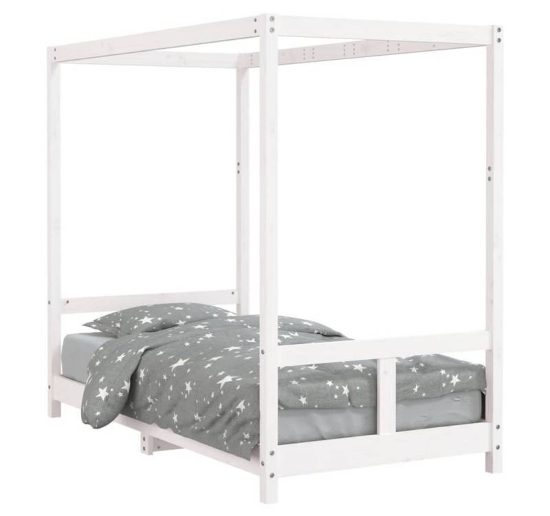 furnicato Kinderbett Weiß 80x160 cm Massivholz Kiefer (1-tlg) von furnicato