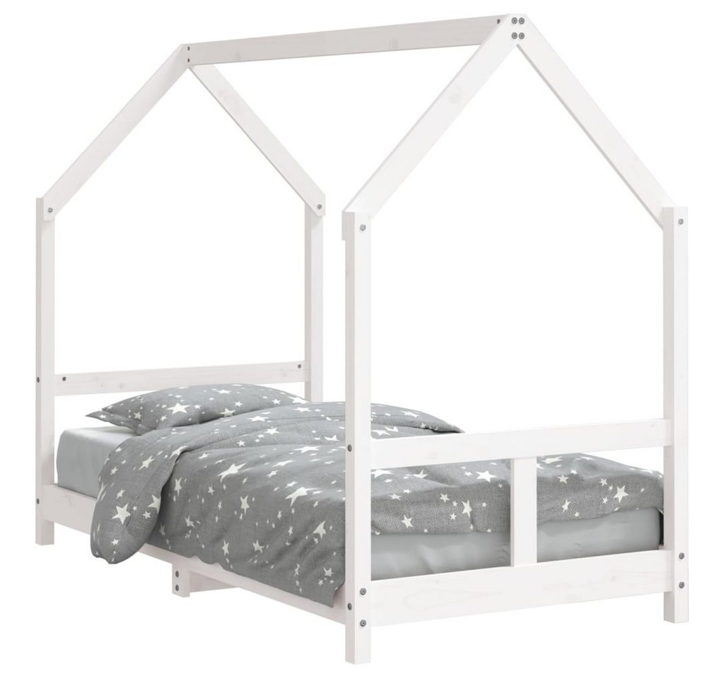 furnicato Kinderbett Weiß 80x160 cm Massivholz Kiefer (1-tlg) von furnicato
