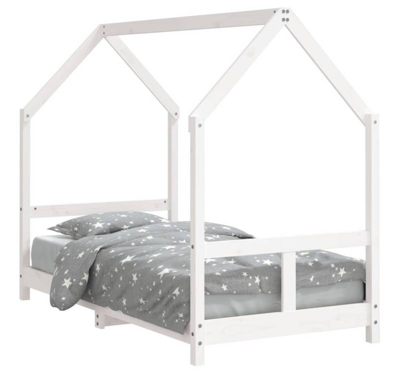 furnicato Kinderbett Weiß 80x160 cm Massivholz Kiefer (1-tlg) von furnicato