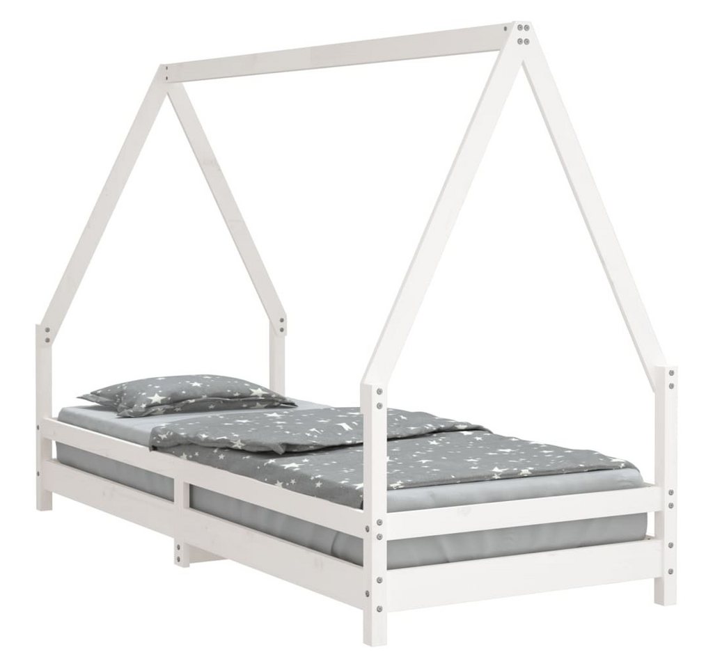 furnicato Kinderbett Weiß 80x200 cm Massivholz Kiefer (1-tlg) von furnicato