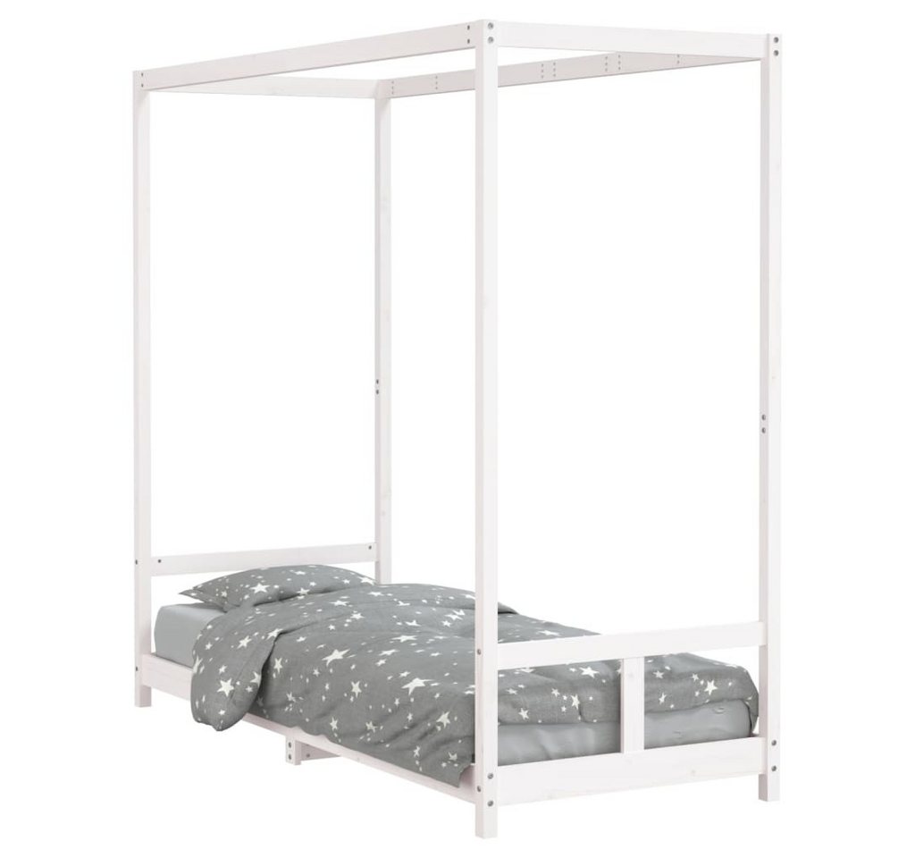 furnicato Kinderbett Weiß 80x200 cm Massivholz Kiefer (1-tlg) von furnicato