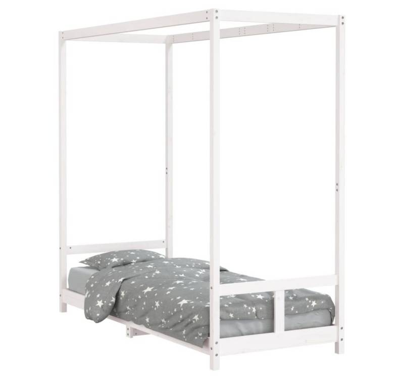 furnicato Kinderbett Weiß 80x200 cm Massivholz Kiefer (1-tlg) von furnicato