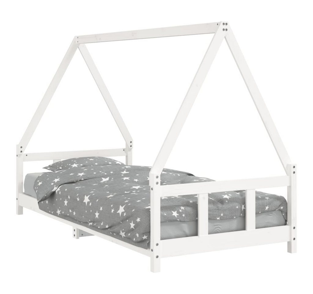 furnicato Kinderbett Weiß 90x200 cm Massivholz Kiefer (1-tlg) von furnicato
