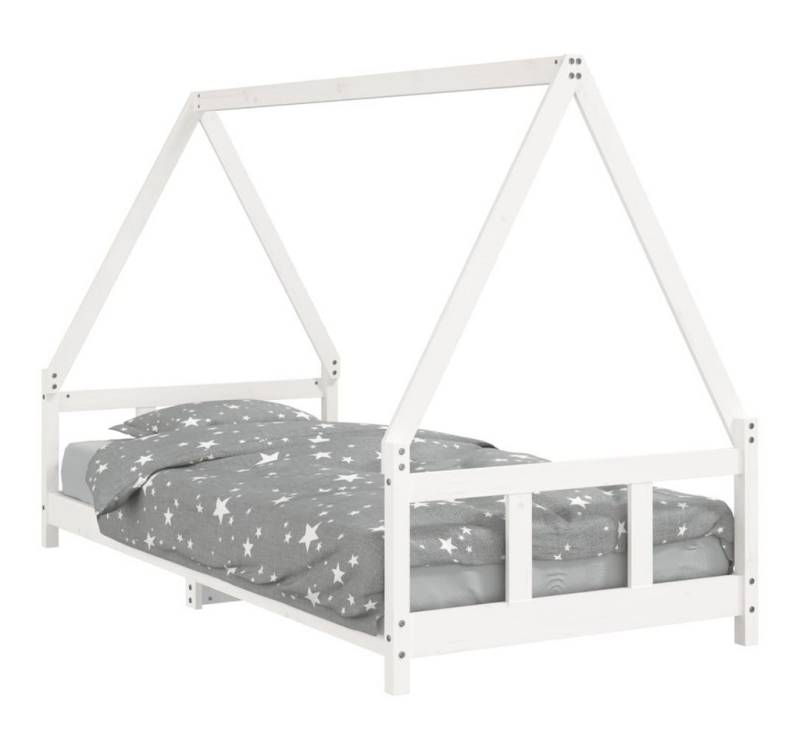 furnicato Kinderbett Weiß 90x200 cm Massivholz Kiefer (1-tlg) von furnicato
