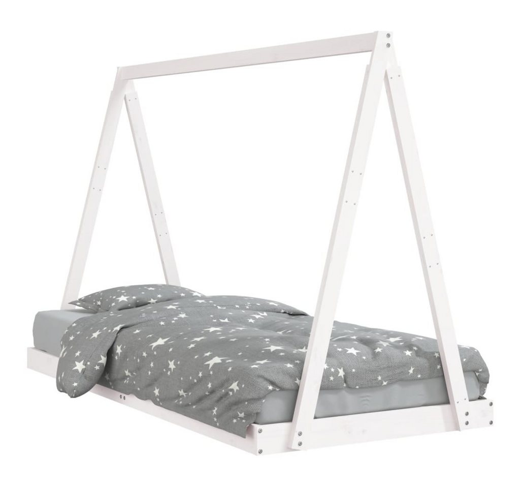 furnicato Kinderbett Weiß 90x200 cm Massivholz Kiefer (1-tlg) von furnicato