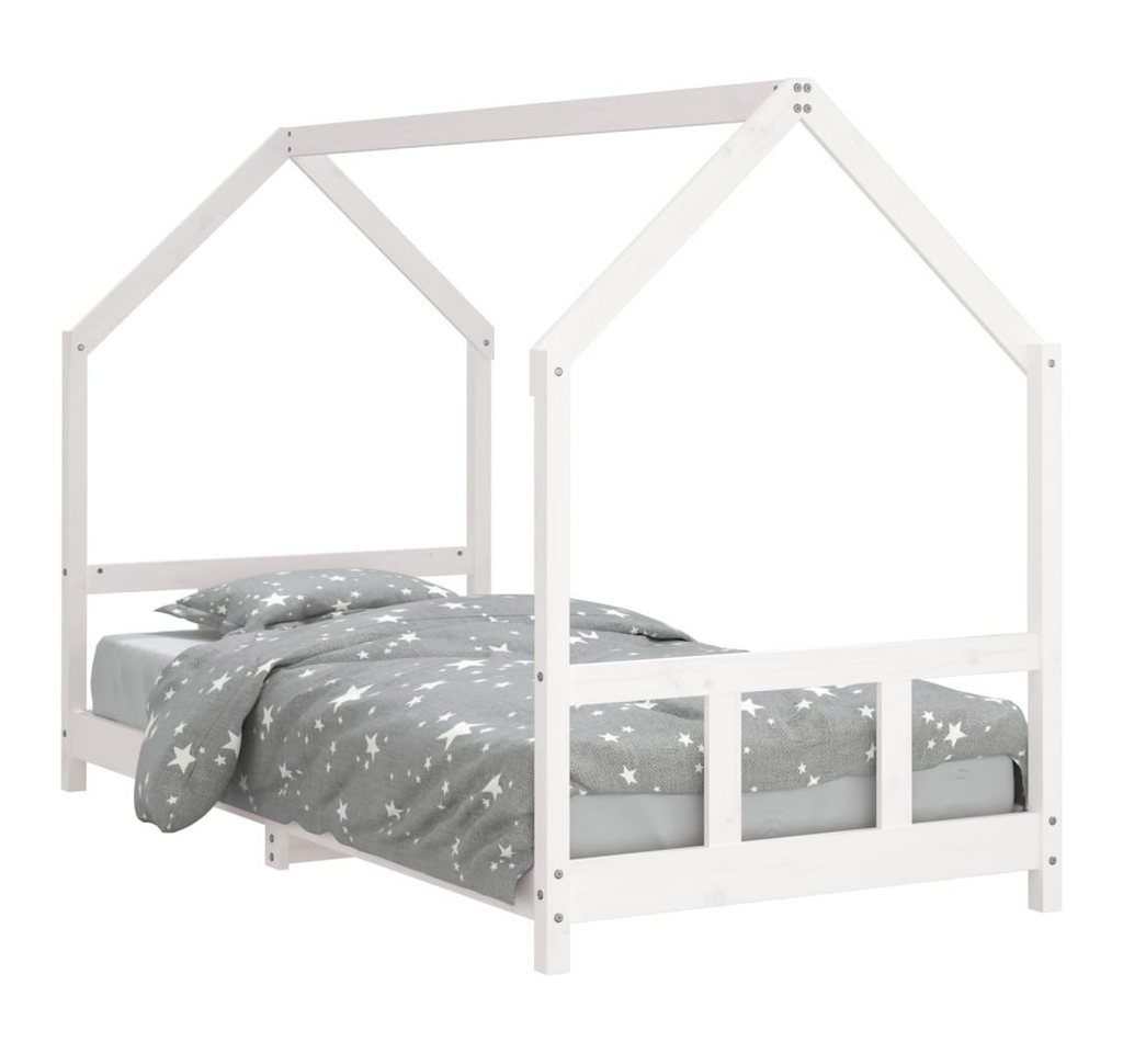 furnicato Kinderbett Weiß 90x200 cm Massivholz Kiefer (1-tlg) von furnicato