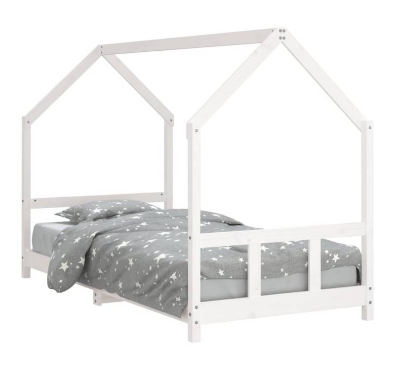 furnicato Kinderbett Weiß 90x200 cm Massivholz Kiefer (1-tlg) von furnicato
