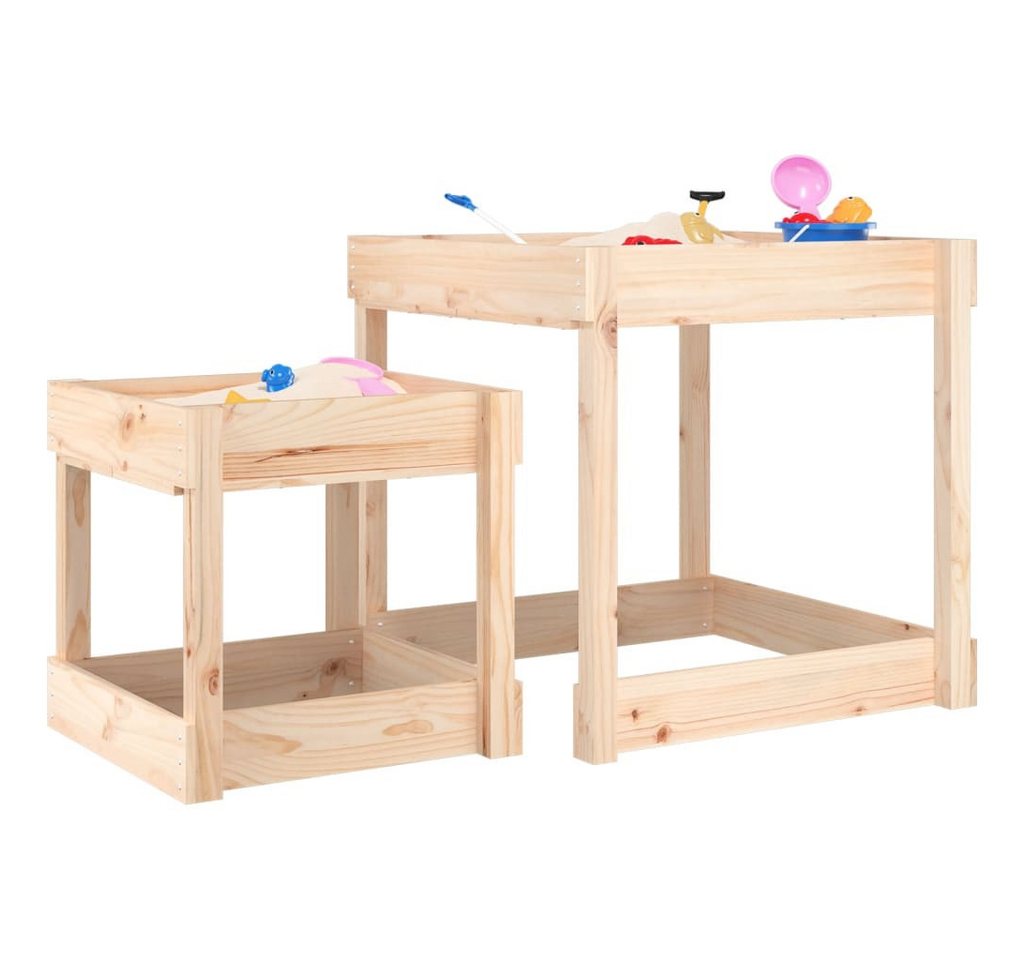 furnicato Kindertisch Sand-Spieltische 2 Stk. Massivholz Kiefer furnicato Kindertisch Sand-Spieltische 2 Stk. Massivholz Kiefer von furnicato