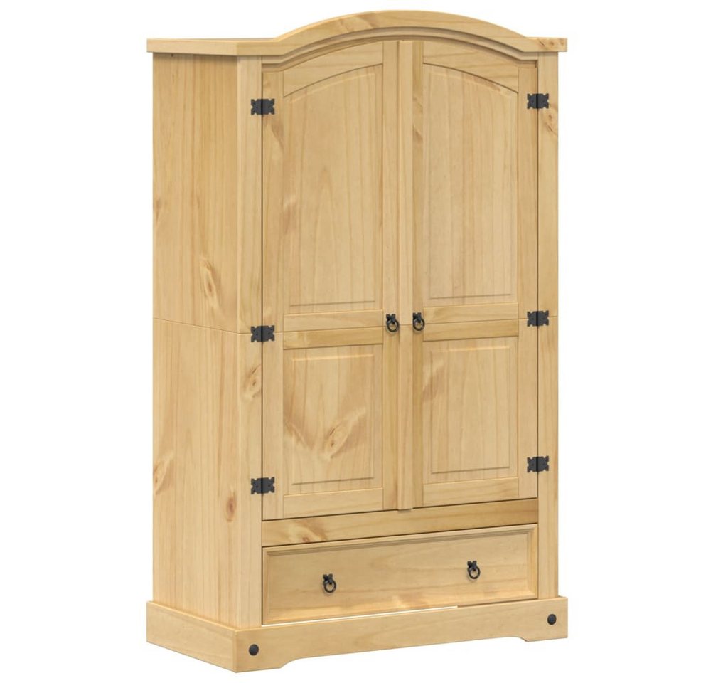 furnicato Kleiderschrank „Corona“ 101x52x170 cm Massivholz Kiefer von furnicato
