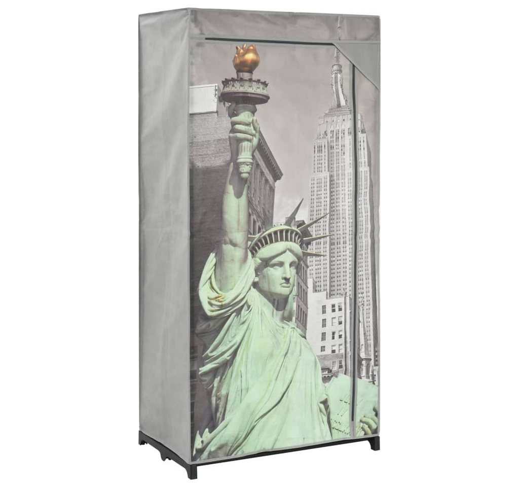 furnicato Kleiderschrank 75×45×160 cm New York Stoff von furnicato