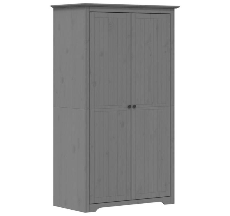 furnicato Kleiderschrank BODO Grau 99x53,5x173 cm Massivholz Kiefer (1-St) von furnicato