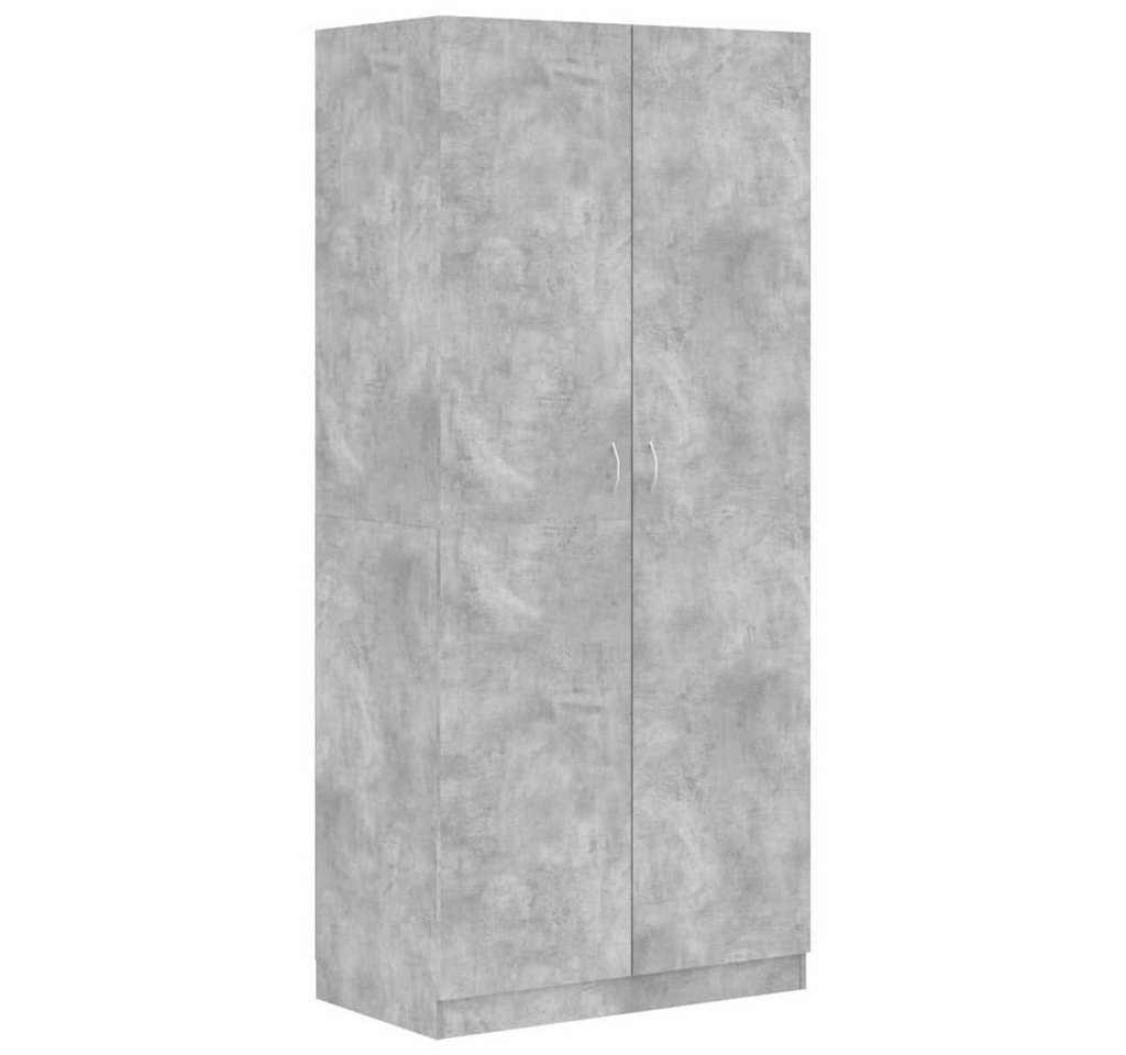 furnicato Kleiderschrank Betongrau 90x52x200 cm Holzwerkstoff (1-St) von furnicato
