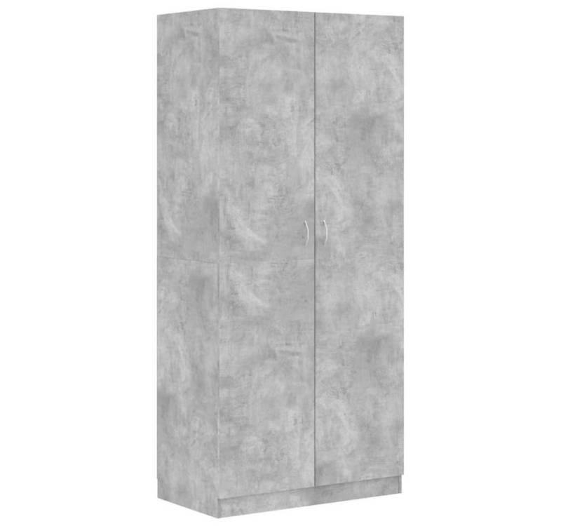 furnicato Kleiderschrank Betongrau 90x52x200 cm Holzwerkstoff (1-St) von furnicato