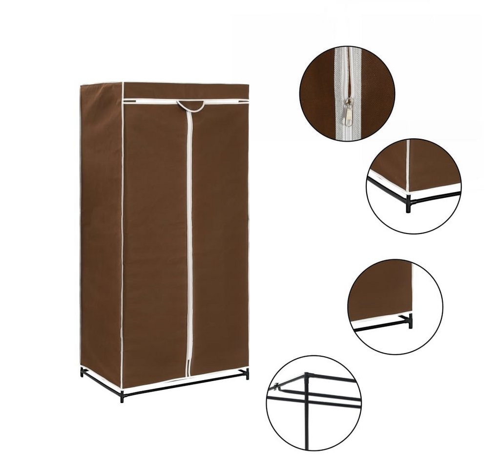 furnicato Kleiderschrank Braun 75x50x160 cm (1-St) von furnicato