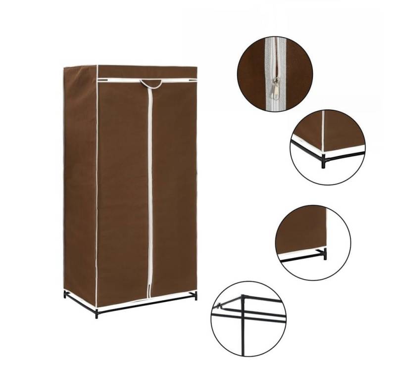 furnicato Kleiderschrank Braun 75x50x160 cm (1-St) von furnicato