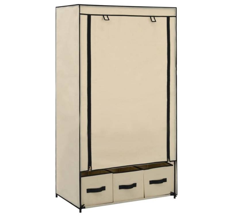 furnicato Kleiderschrank Creme 87 x 49 x 159 cm Stoff (1-St) von furnicato
