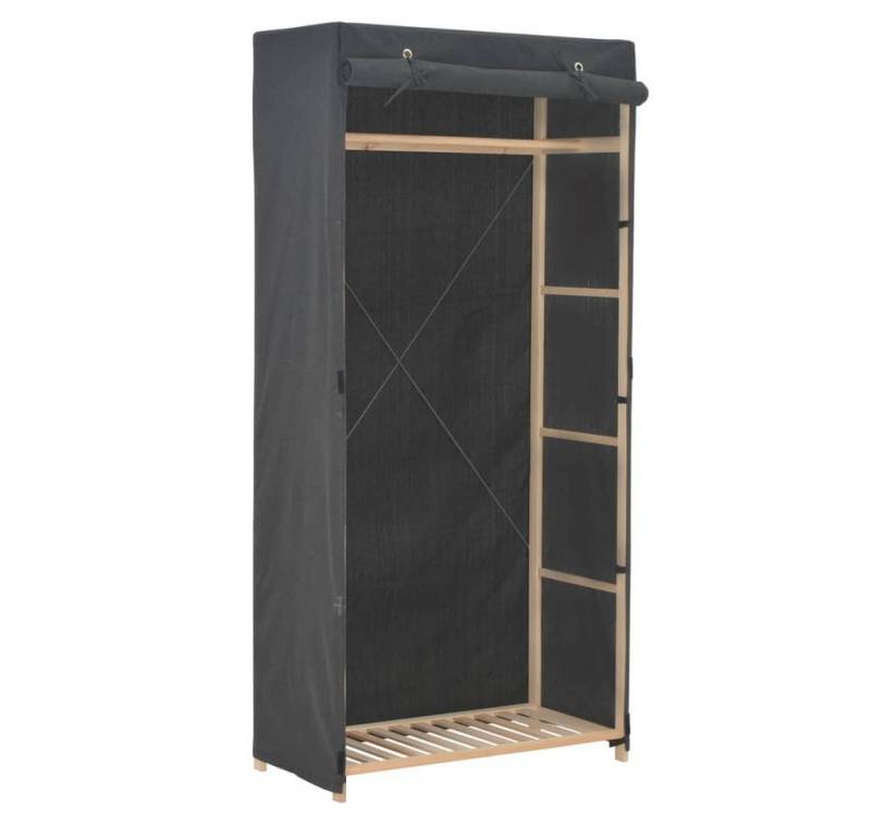 furnicato Kleiderschrank Grau 79 x 40 x 170 cm Stoff (1-St) von furnicato