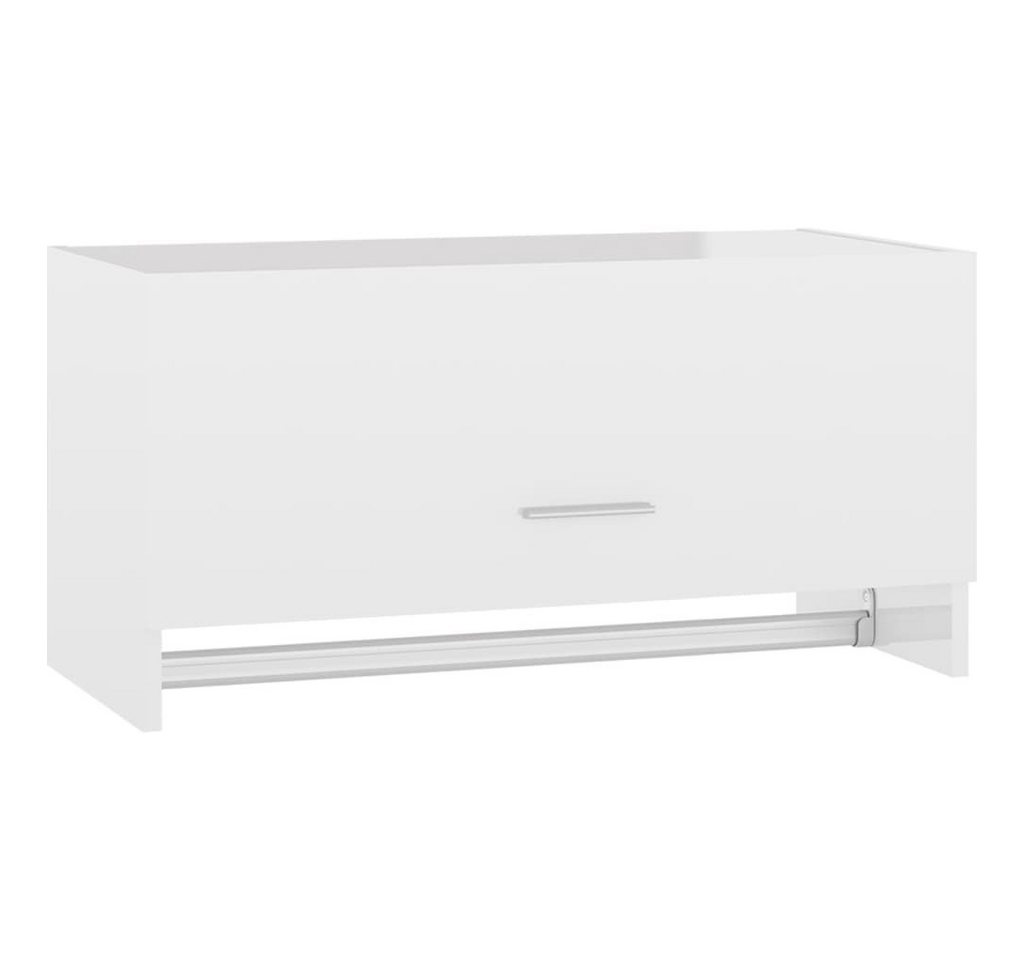 furnicato Kleiderschrank Hochglanz-Weiß 70x32,5x35 cm Holzwerkstoff (1-St) von furnicato