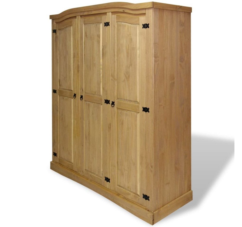furnicato Kleiderschrank Mexiko-Stil Kiefernholz 3 Türen (1-St) von furnicato