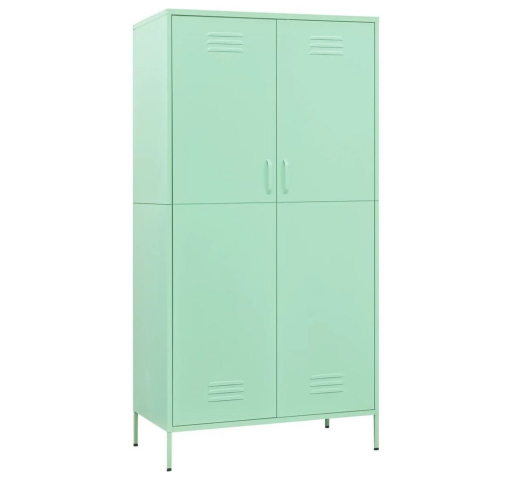 furnicato Kleiderschrank Minzgrün 90x50x180 cm Stahl (1-St) von furnicato
