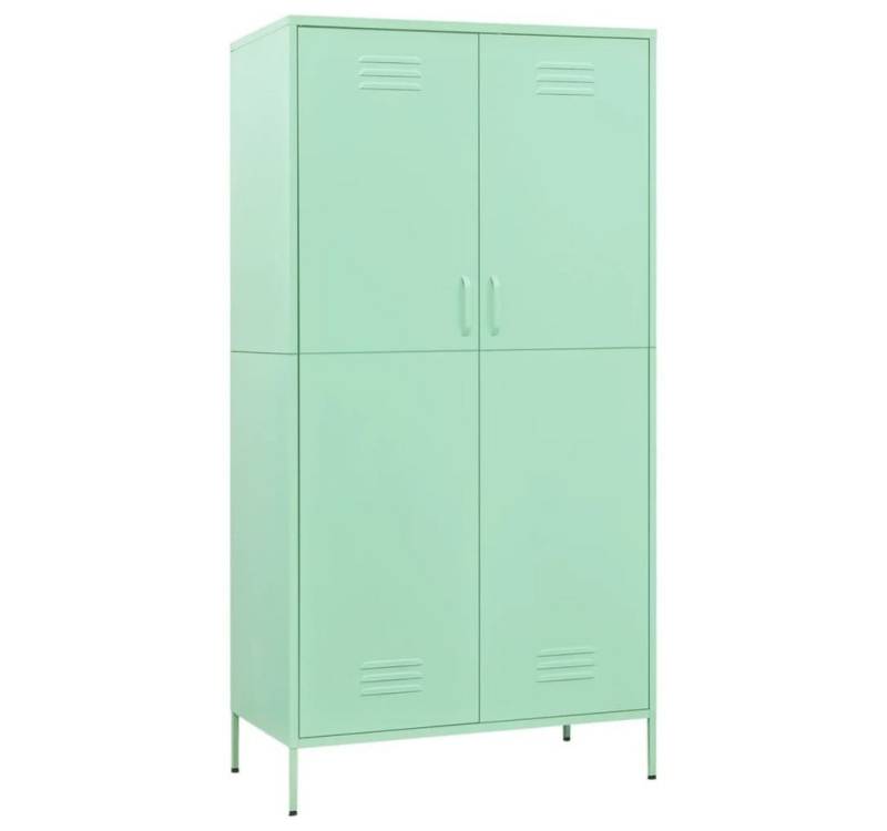 furnicato Kleiderschrank Minzgrün 90x50x180 cm Stahl (1-St) von furnicato