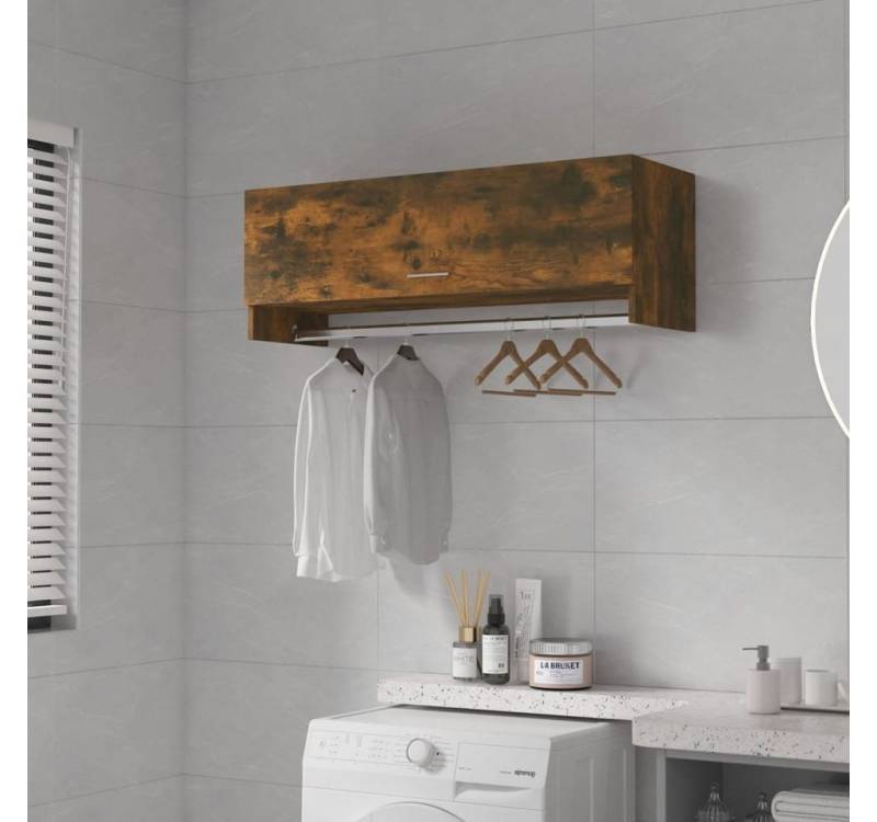 furnicato Kleiderschrank Räuchereiche 100x32,5x35 cm Holzwerkstoff (1-St) von furnicato