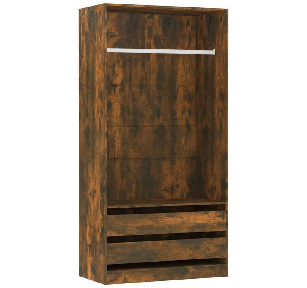 furnicato Kleiderschrank Räuchereiche 100x50x200 cm Holzwerkstoff (1-St) von furnicato
