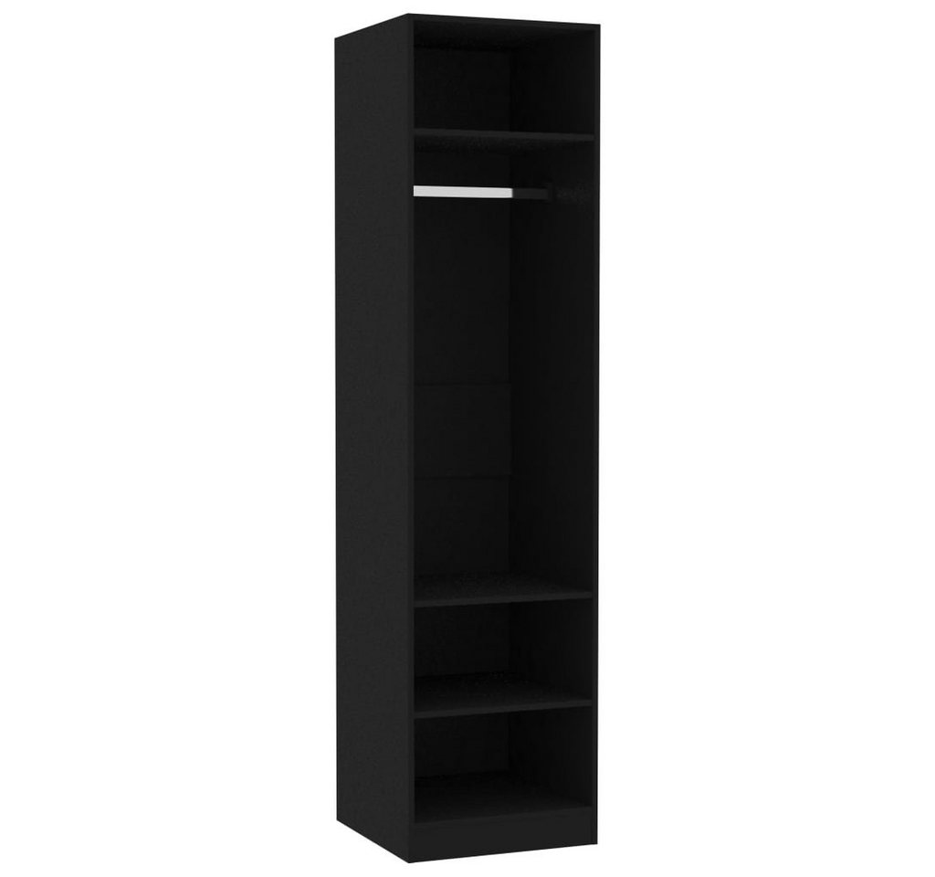 furnicato Kleiderschrank Schwarz 50x50x200 cm Holzwerkstoff (1-St) von furnicato
