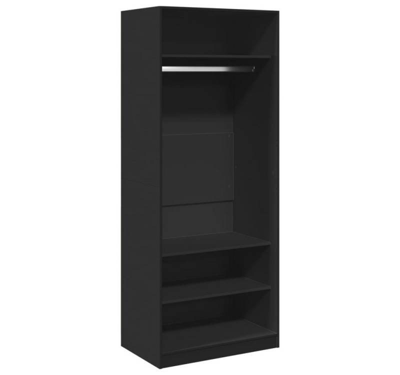 furnicato Kleiderschrank Schwarz 80x50x200 cm Holzwerkstoff (1-St) von furnicato