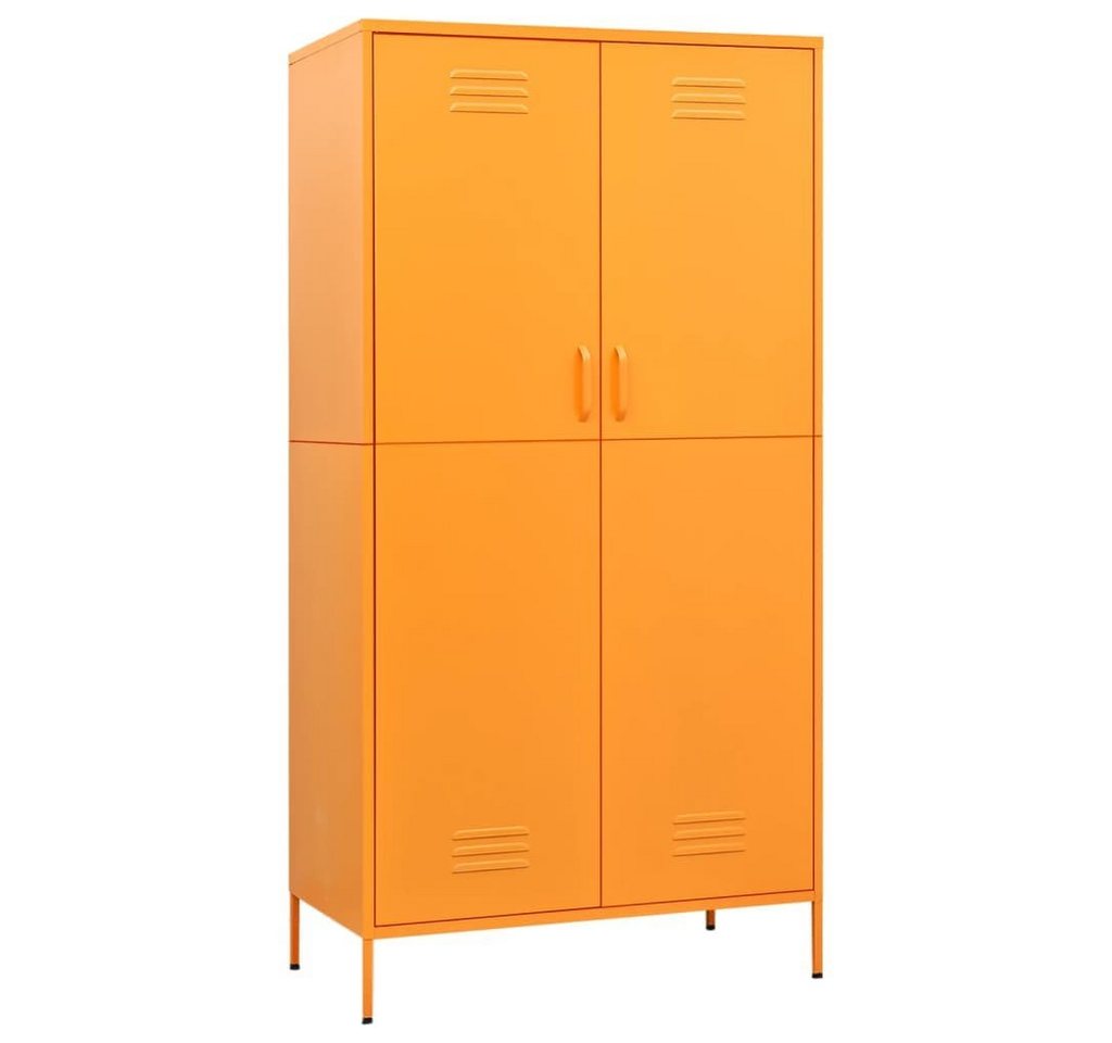 furnicato Kleiderschrank Senfgelb 90x50x180 cm Stahl (1-St) von furnicato
