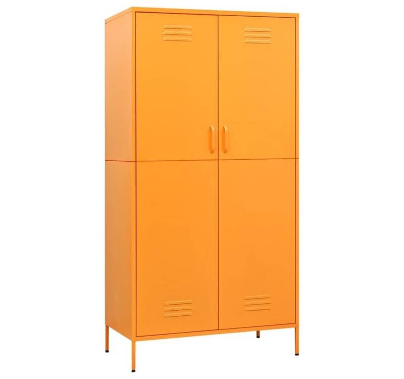 furnicato Kleiderschrank Senfgelb 90x50x180 cm Stahl (1-St) von furnicato