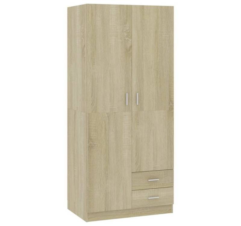 furnicato Kleiderschrank Sonoma-Eiche 80x52x180 cm Holzwerkstoff (1-St) von furnicato