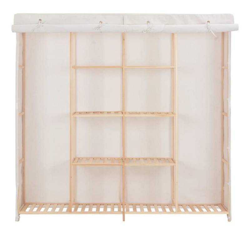 furnicato Kleiderschrank Weiß 173 x 40 x 170 cm Stoff (1-St) von furnicato