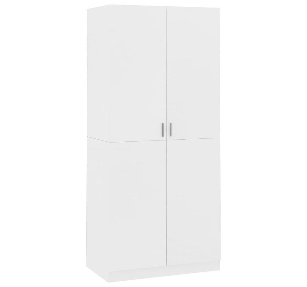 furnicato Kleiderschrank Weiß 90x52x200 cm Holzwerkstoff (1-St) von furnicato
