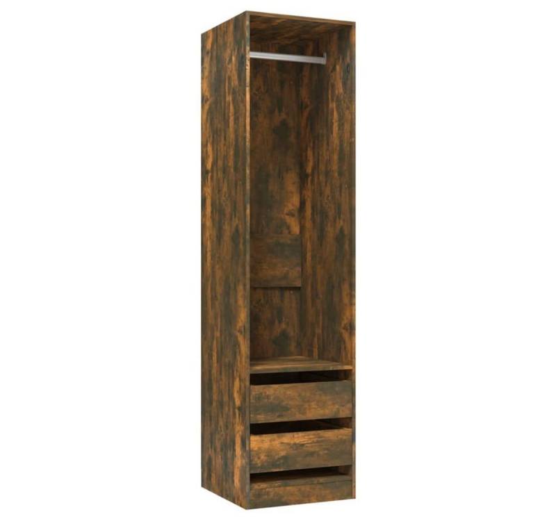furnicato Kleiderschrank mit Schubladen Räuchereiche 50x50x200 cm (1-St) von furnicato