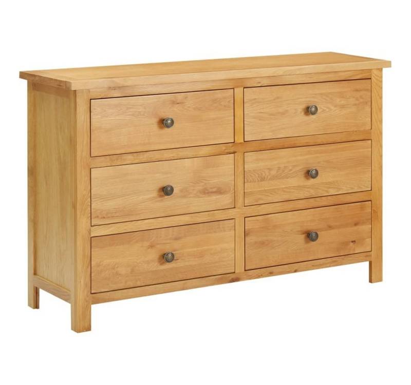 furnicato Kommode 105x33,5x73 cm Massivholz Eiche (1 St) von furnicato