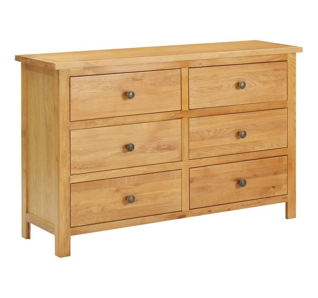 furnicato Kommode 105x33,5x73 cm Massivholz Eiche (1 St) von furnicato