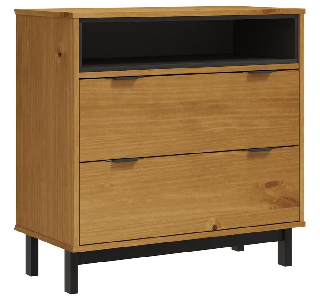 furnicato Kommode Schubladenschrank FLAM 80x40x80 cm Massivholz Kiefer von furnicato