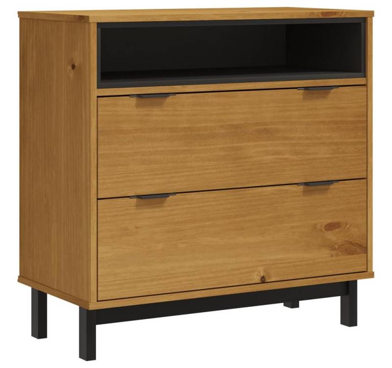 furnicato Kommode Schubladenschrank FLAM 80x40x80 cm Massivholz Kiefer von furnicato