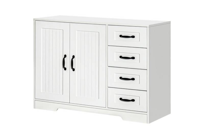 furnicato Kommode Sideboard Anrichte, Modernstil, 4 Schubladen, 1 Schrank, 105 (1 St) von furnicato