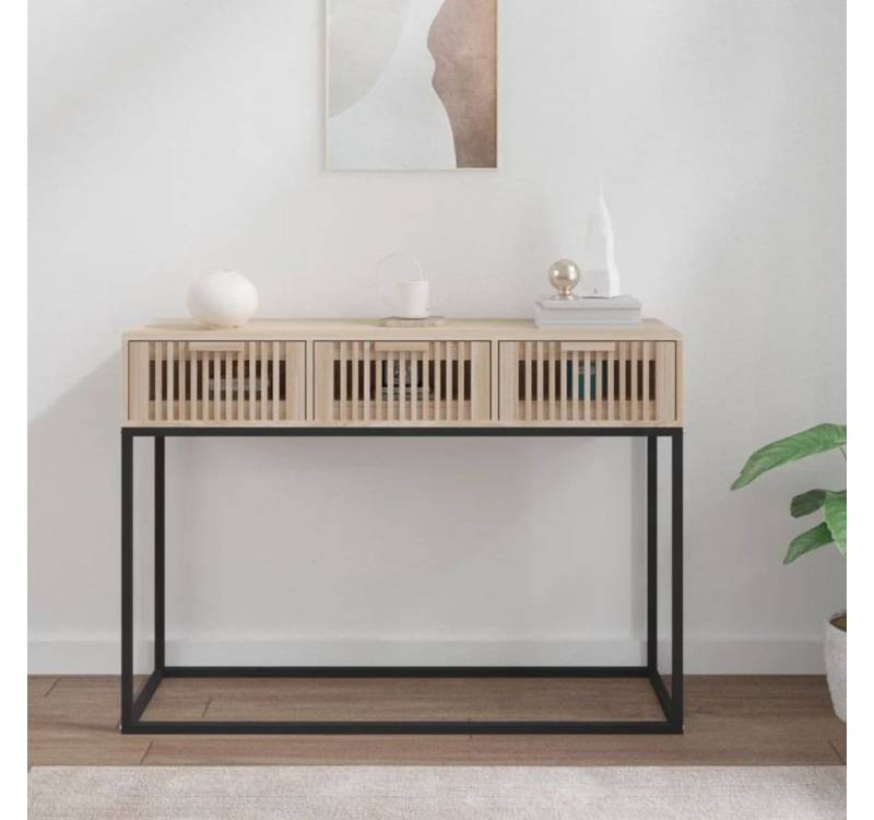 furnicato Konsolentisch 105x30x75 cm Holzwerkstoff und Eisen (1-St) von furnicato