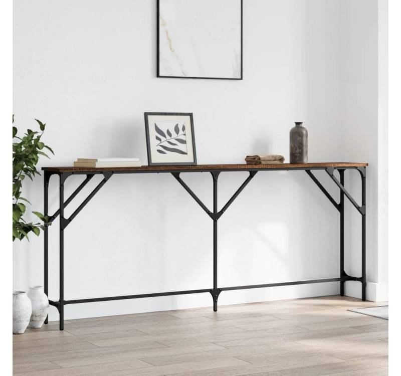 furnicato Konsolentisch Braun Eichen-Optik 180x23x75 cm Holzwerkstoff (1-St) von furnicato