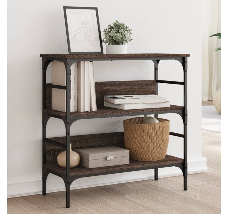 furnicato Konsolentisch Braun Eichen-Optik 75x32x75 cm Holzwerkstoff (1-St) von furnicato