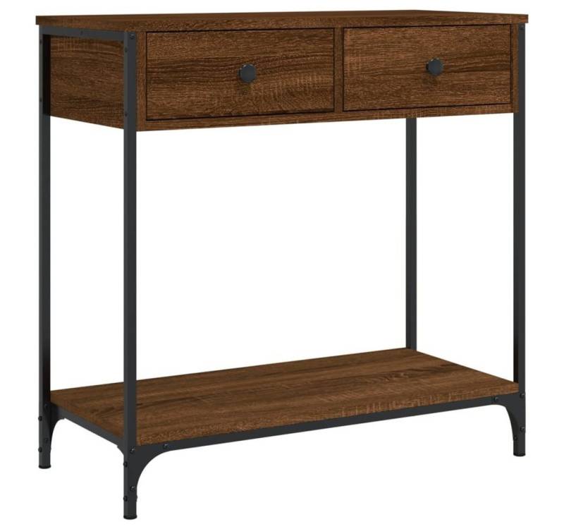 furnicato Konsolentisch Braun Eichen-Optik 75x34,5x75 cm Holzwerkstoff (1-St) von furnicato