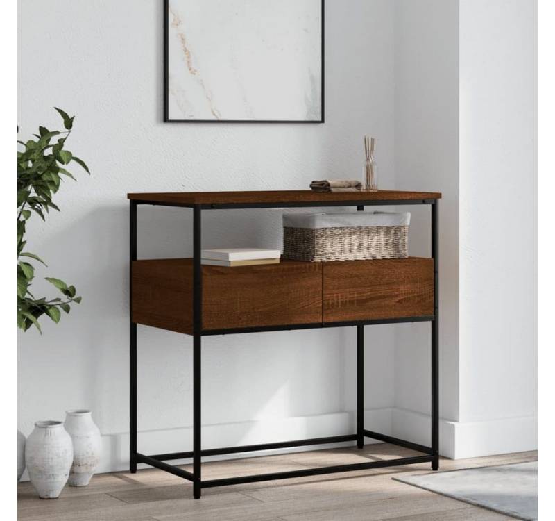 furnicato Konsolentisch Braun Eichen-Optik 75x40x75 cm Holzwerkstoff (1-St) von furnicato