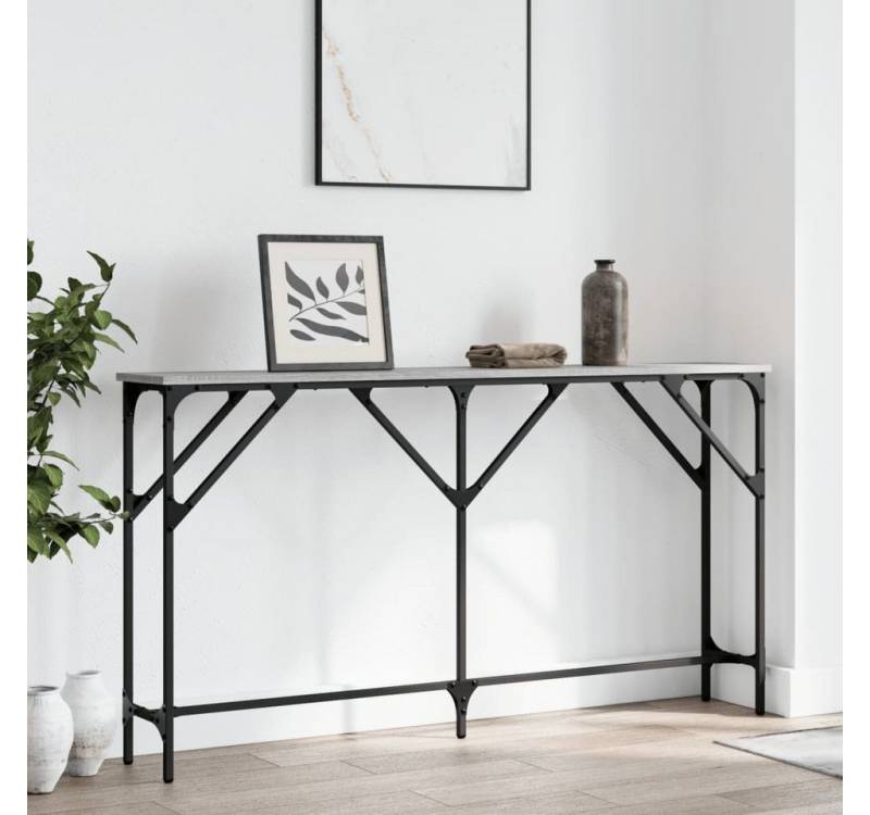 furnicato Konsolentisch Grau Sonoma 140x23x75 cm Holzwerkstoff (1-St) von furnicato